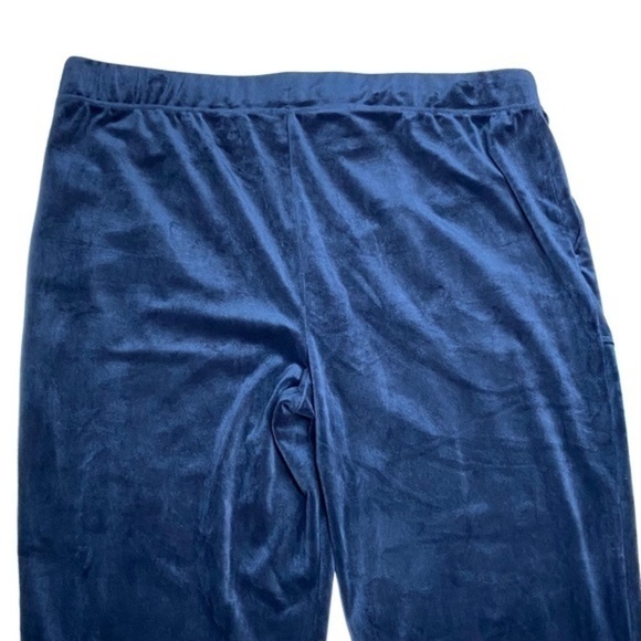 Time And Tru Velour Velvet Pants Midnight Blue Size XXL 20 - Picture 12 of 12
